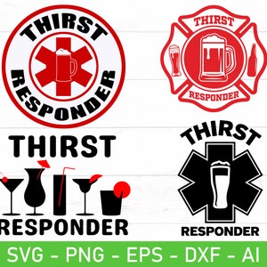 Durst Responder SVG Png, Barkeeper Shirt SVG Png, lustiges Getränk Zitat Spruch
