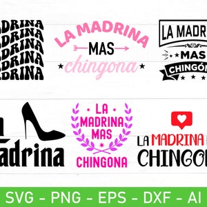 Madrina svg png Bundle, Madrina Shirt svg, Madrinha Espanhola svg, Melhor Madrina svg