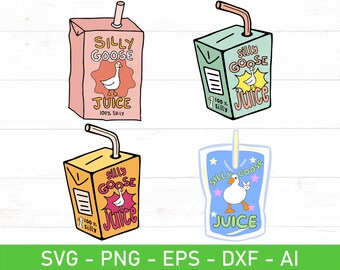 Paquete SVG PNG de jugo de ganso tonto, meme de ganso divertido en SVG, diseño de ganso tonto