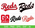 Reds SVG PNG Bundle baseball product logo
