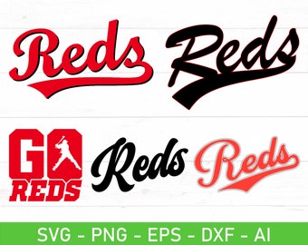 Reds SVG PNG Bundle baseball