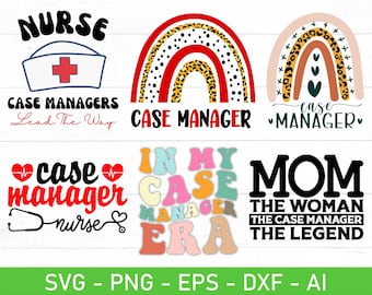 Case Manager Svg Png Bundle, Social Worker Svg, Social Services Svg