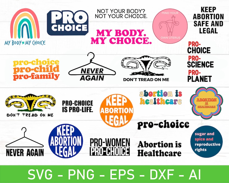 Pro Choice Graphics Pro-choice SVG Bundle, Reproductive Rights Svg, Womens Rights Svg, Eps ...