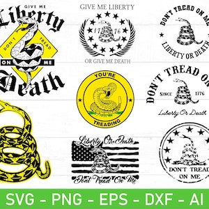 Treten Sie nicht auf mich svg, Gadsden Flagge svg, eps, dxf, ai, png, Dateien für Cricut