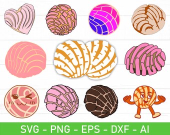 Concha svg png Bundle, Mexican concha svg, Mexican Sweet Bread svg, Don’t be self-conchas svg