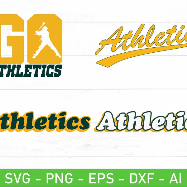 Oakland Baseball SVG Bundle, eps, dxf, ai, png, Files For Cricut