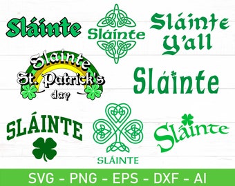 Slainte Svg, Dia de São Patrício Svg, Dia de São Patrício Engraçado Svg, Trevo svg