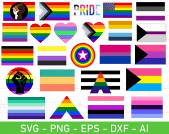 Pride Flag svg, Progress pride svg, inclusive pride flag svg, LGBT Flag svg, Rainbow Flag svg, eps, dxf, ai, png, Files For Cricut