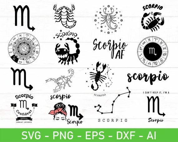 Scorpio Zodiac Svg Bundle Scorpio Constellation Svg Scorpio | Etsy