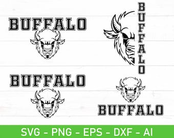 Buffalo SVG Bundle, Buffalo Football svg, eps, dxf, ai, png, Files For Cricut