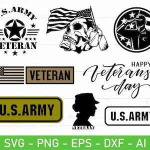 USA Veteran svg Bundle, US Veteran svg, Veteran Cut file, Veteran Dad svg, Veterans Day svg, eps, dxf, ai, png, Files For Cricut