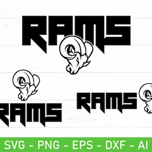 Rams SVG Bundle, Rams Football svg, eps, dxf, ai, png, Files For Cricut