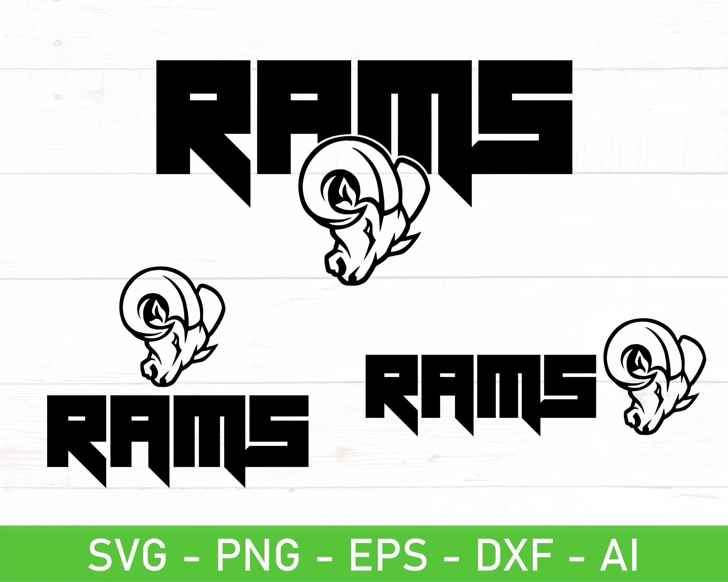 Only Rams Sticker Svg Rams SVG Bundle, Rams Football Svg, Eps, Dxf, Ai, Png, Files for Cricut ...