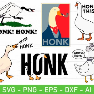 Goose Honk svg, Silly Goose svg Bundle, Goose Meme svg png, Funny Goose Clipart, Silly Goose On The Loose svg