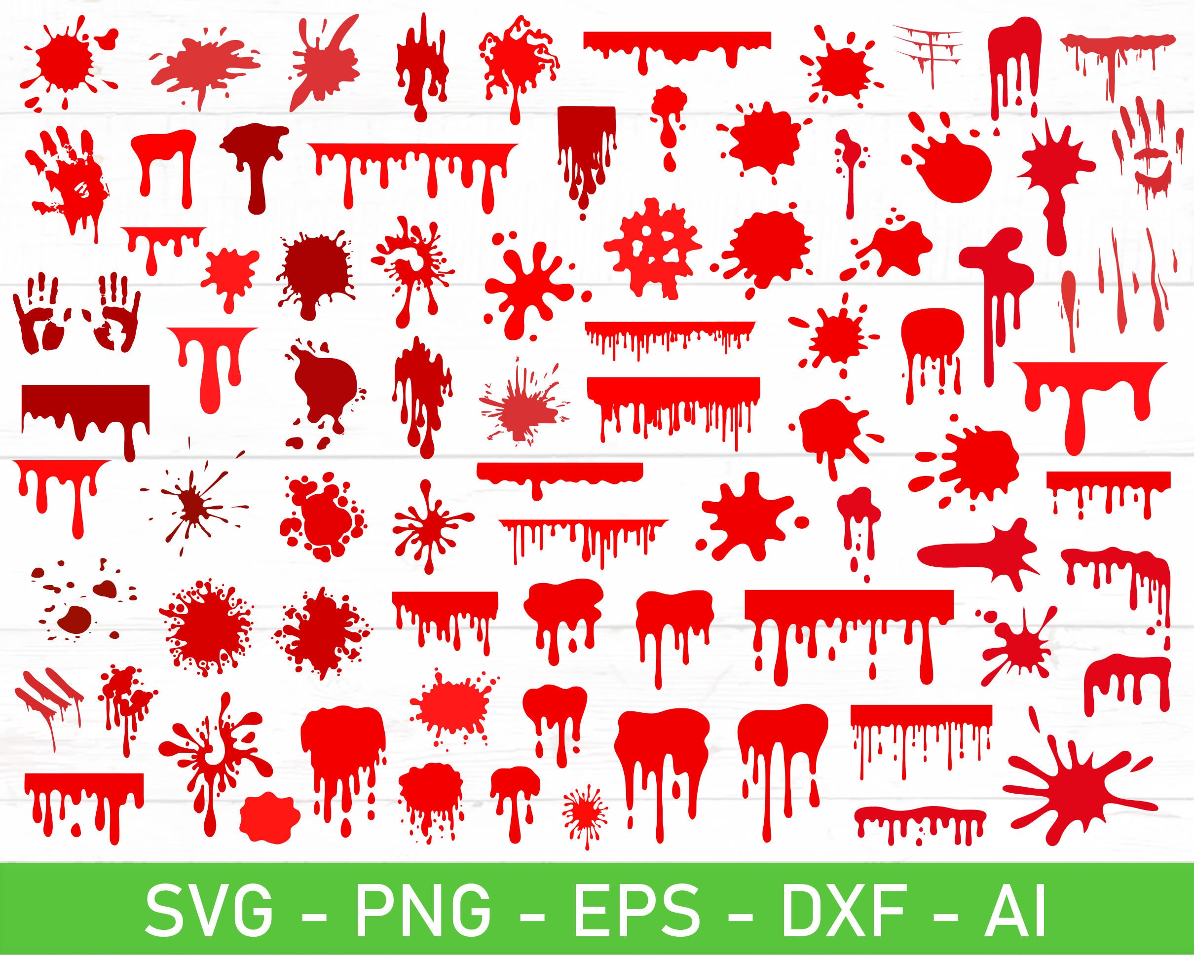 Blood Splatter Svg, Blood Svg, Drip Svg