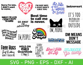 Introvert svg png Bundle, Introvert shirt svg, Introvert gift svg, Antisocial svg