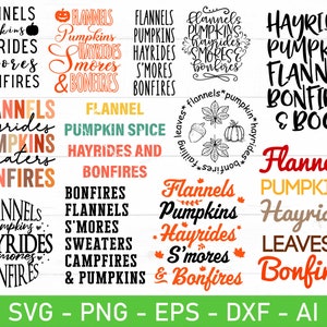 Flannels Hayrides Pumpkins svg, Flannels Hayrides Bonfires Pumpkins svg, Flannels Hayrides Sweaters  Pumpkins svg