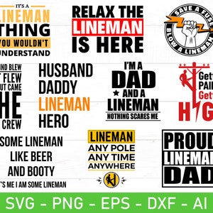 Lineman Electrician svg png Bundle, Funny Lineman svg png, Lineworker svg, Lineman Shirt svg, Lineman Dad svg, Lineman Quote