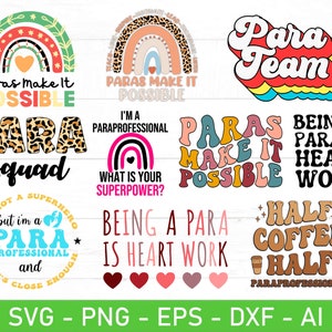Paraprofessional svg, Para svg, eps, dxf, ai, png, Files For Cricut