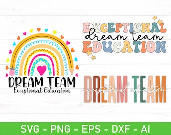 Paquete de SVG PNG de educación excepcional, SVG de maestro de educación especial, paquete de SVG de educación especial, equipo de educación excepcional
