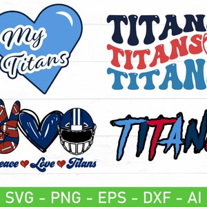 Titans voetbal svg, Titans golvende Svg, Titans mascotte Svg, team mascotte Svg, eps, dxf, ai, png, bestanden voor de Cricut