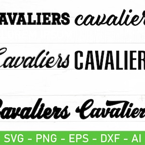 Cavaliers SVG PNG Bundle, Go Cavaliers SVG