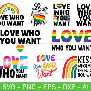 Ama a quien quieras svg, mes del orgullo 2022 svg, eps, dxf, ai, png, archivos para Cricut