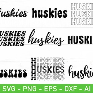 Huskys SVG PNG Bundle