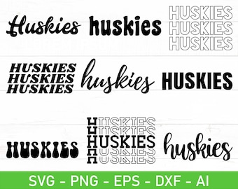 Huskies SVG PNG Bundle