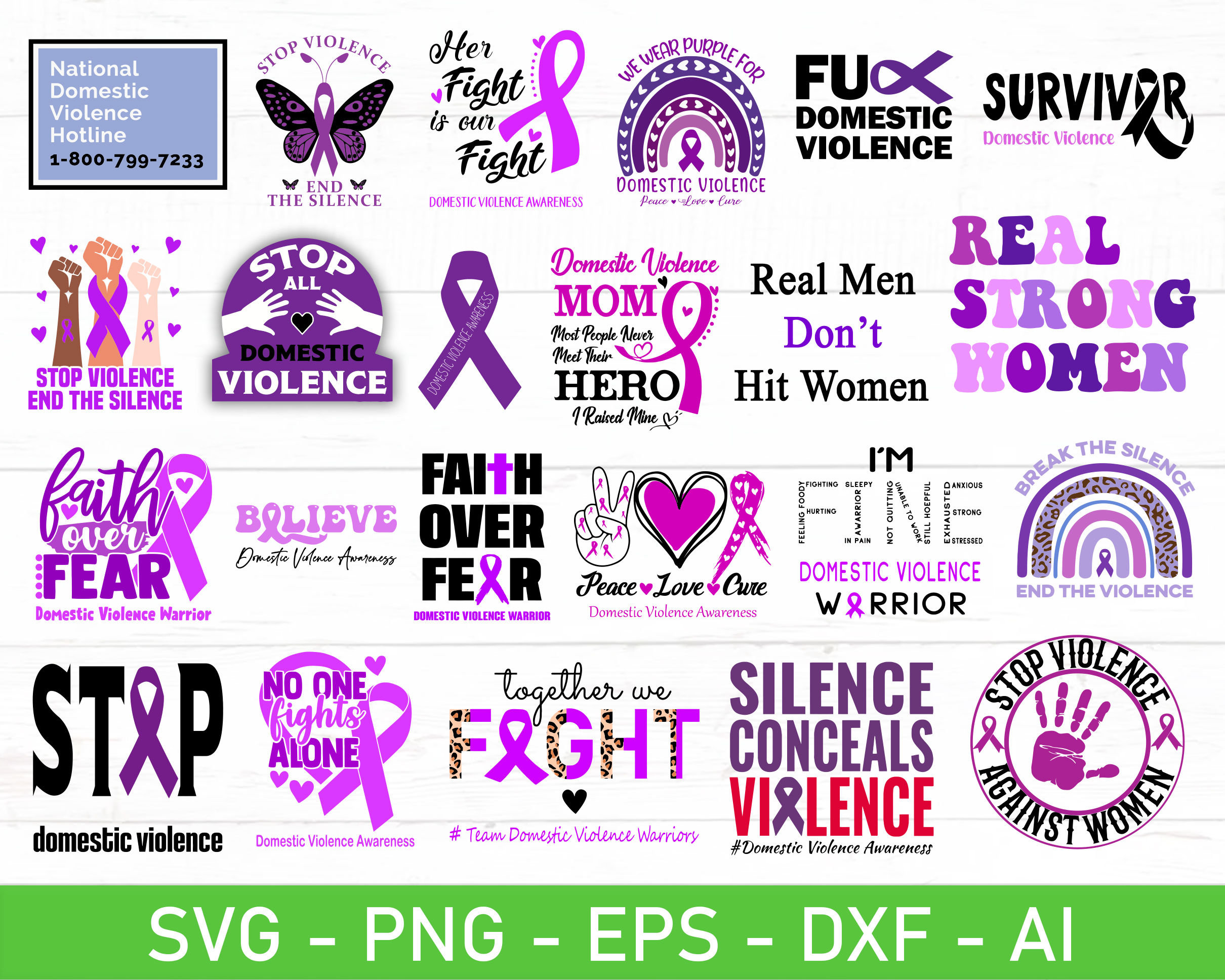 Domestic Violence Awareness SVG Bundle Eps Dxf Ai Png - Etsy Hong Kong