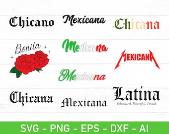 Mexicana SVG Bundle, Mexican mom svg, eps, dxf, ai, png, Files For Cricut