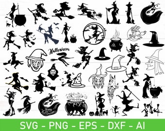Witch svg Bundle, eps, dxf, ai, png, Files For Cricut