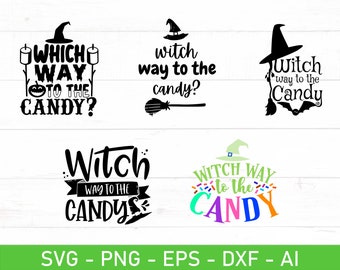 Svg façon sorcière bonbon, bonbon Halloween, svg façon sorcière,