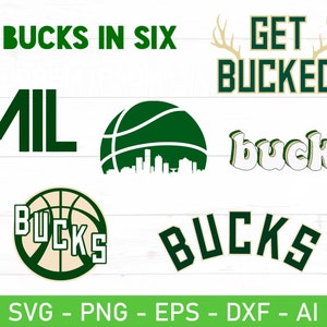 Bucks Basketball Milwaukee SVG PNG Jpg Eps Dxf Pdf Giannis 