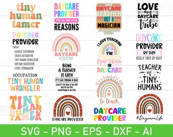 Bundle SVG pour éducatrice en garderie, svg pour éducatrice en garderie, éducatrice en garderie svg png, sublimation éducatrice de garderie, vie à la garderie