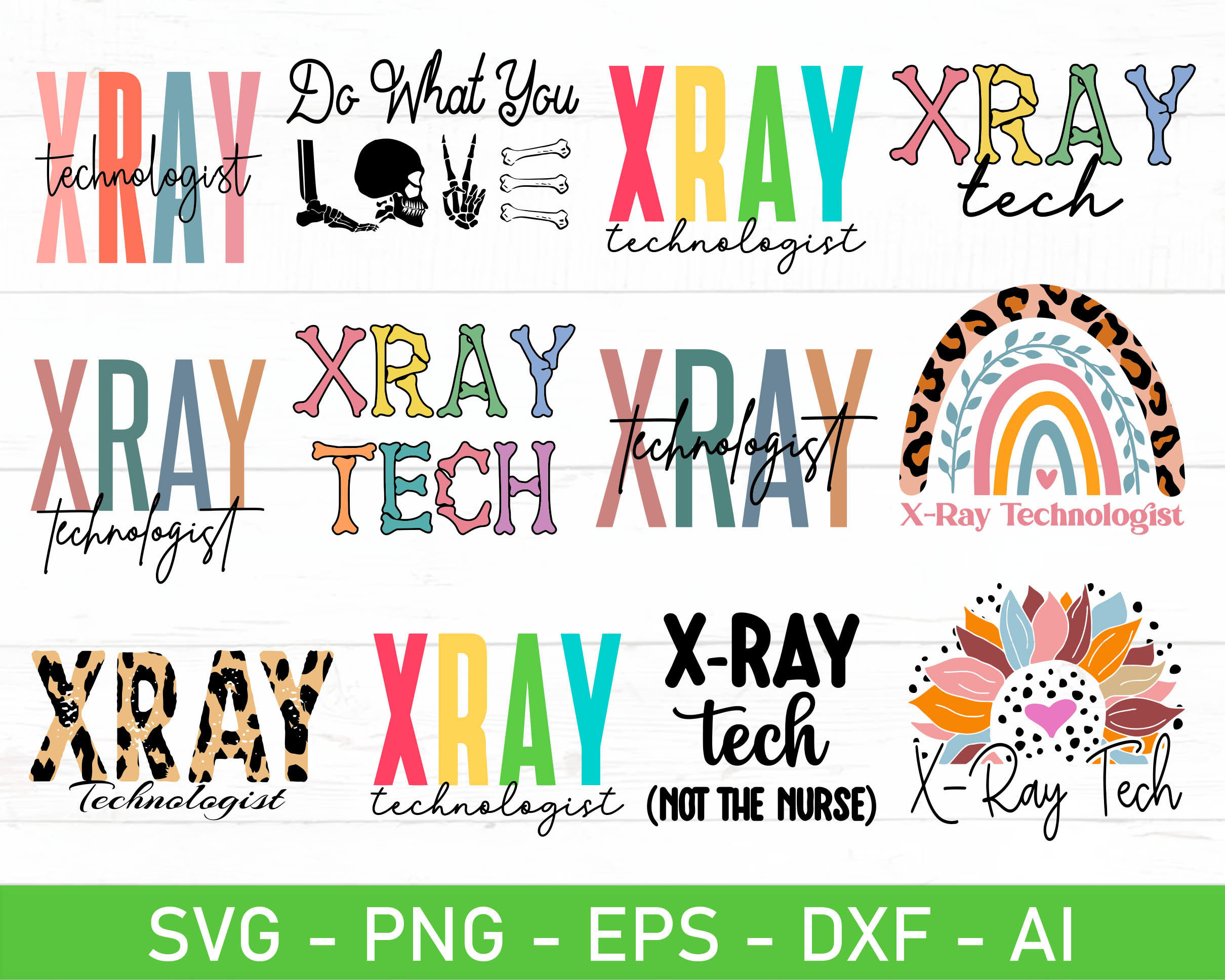 Xray Tech Svg Bundle Xray Technologist Svg Xray Etsy UK
