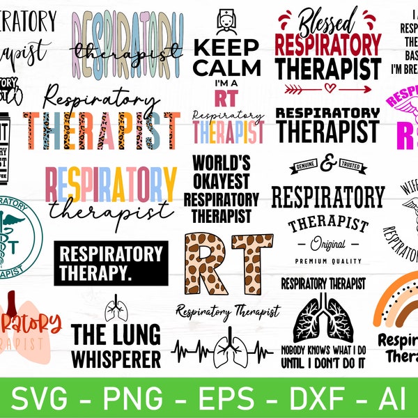 Respiratory Therapist svg, Respiratory Therapy svg, Respiratory Therapist Shirt svg, eps, dxf, ai, png, Files For Cricut
