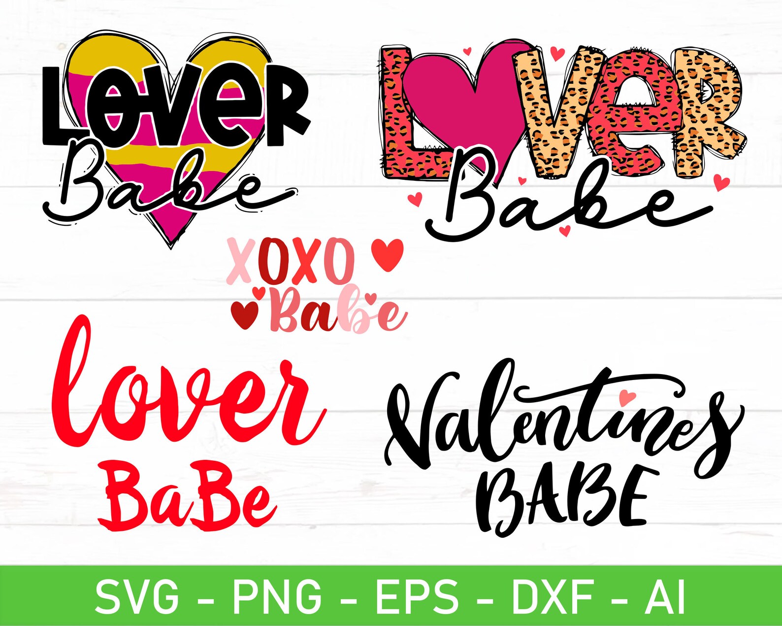 Lover Babe SVG Bundle, Eps, Dxf, Ai, Png, Files for Cricut - Etsy
