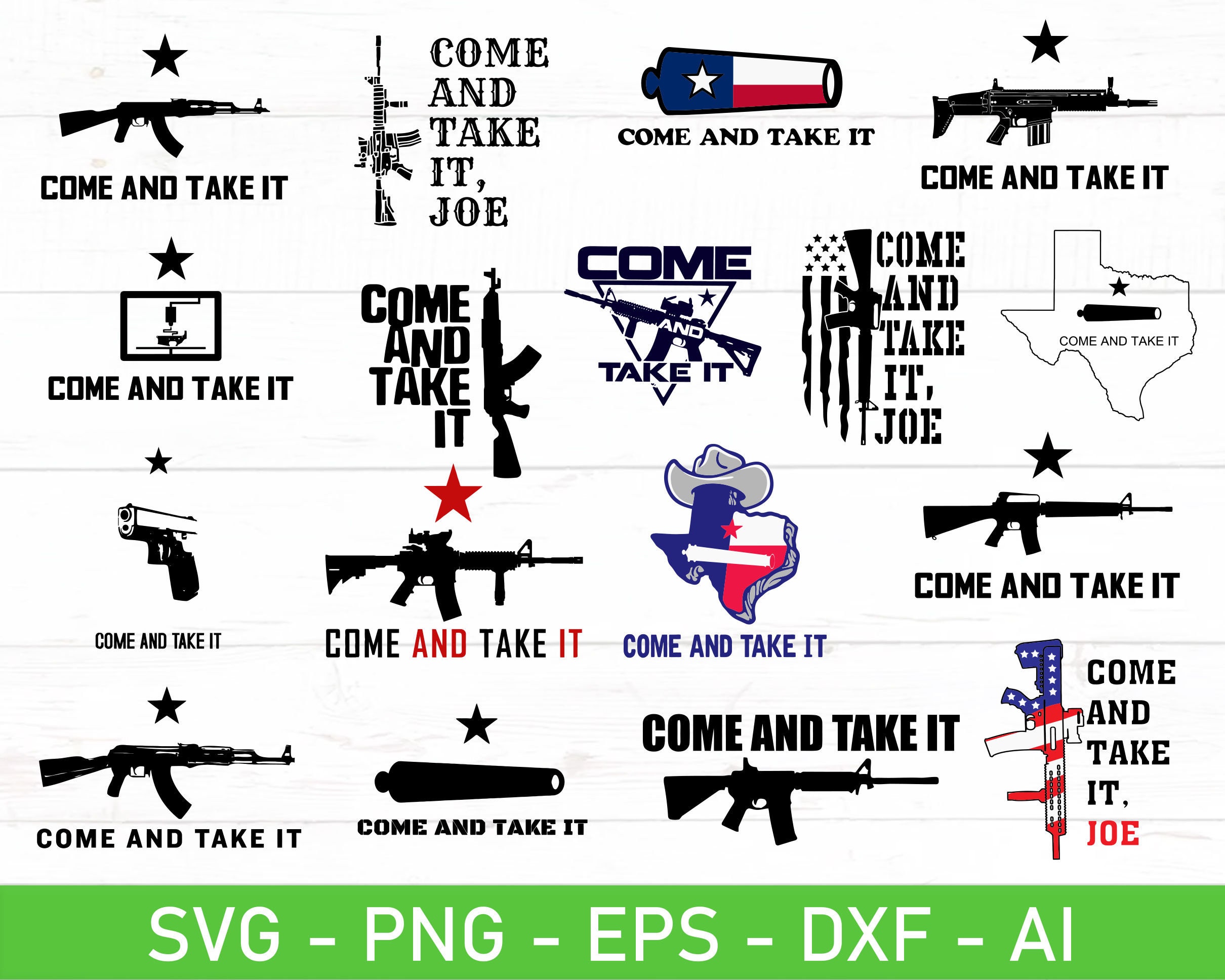 Come and Take It Svg Bundle Come and Take It Texas Svg Etsy Australia