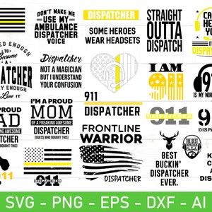 Thin Yellow Line svg Bundle, Thin Yellow Line Flag svg, Dispatcher svg Bundle