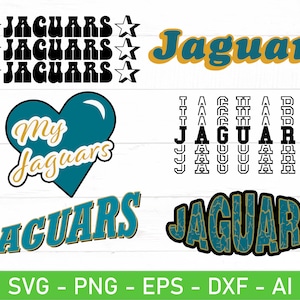 Jaguars SVG Bundle, eps, dxf, ai, png, Files For Cricut