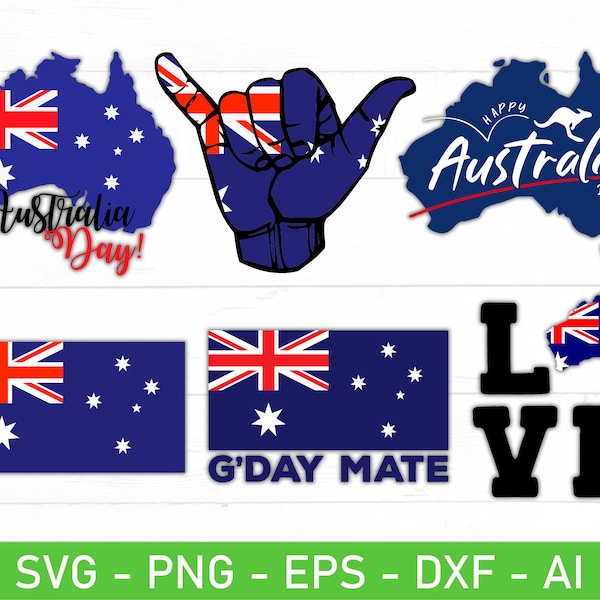 Happy Australia Day svg Bundle, Australia flag svg, Australia Love svg