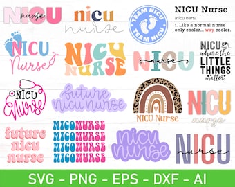 NICU Nurse svg, Neonatal Intensive Care Unit svg, Neonatal ICU Nurse svg, Retro Nicu svg, Tiny Human Nurse svg, eps, png, Files For Cricut