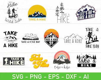 Maak een wandeling svg, eps, dxf, ai, png, bestanden voor Cricut