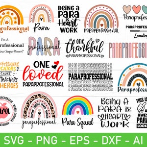 Paraprofessional svg, Para svg, eps, dxf, ai, png, Files For Cricut