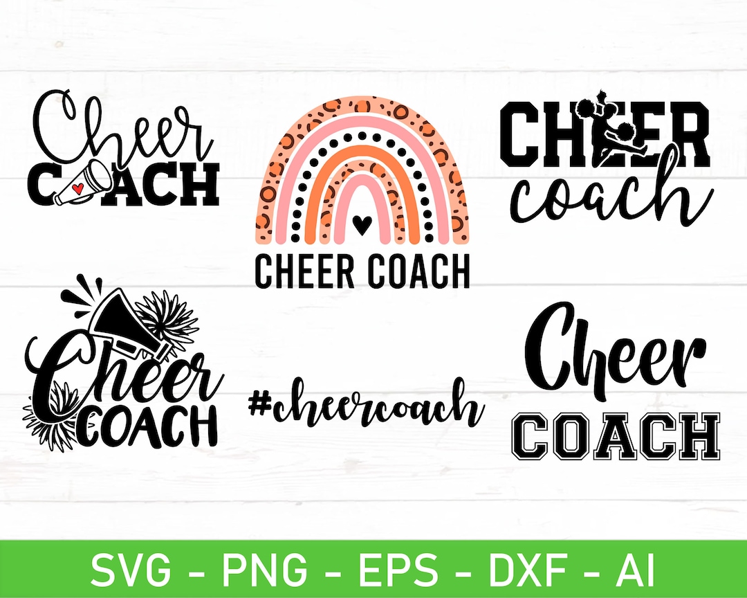 Cheer Coach SVG Bundle, Cheerleader Coach SVG, Cheer Coach Shirt SVG ...