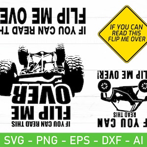 Si vous pouvez lire ce svg Flip Me Over, 4 x 4 svg, svg tout-terrain