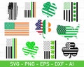 St Patricks Day American Flag SVG Bundle, St Patricks Day USA Flag svg, Shamrock American Flag svg, product logo