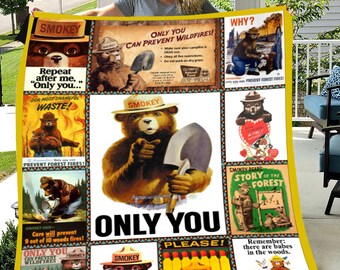 Smokey Bear Fabric Book Panel to sew and quilt! 