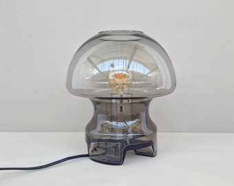Vintage mushroom space age tafellamp vervaardigd uit glas, design Süssmuth-Leuchten, jaren &#39;70.